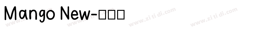 Mango New字体转换